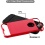 Red/Black Brushed Hybrid Protector Cover