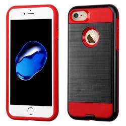 Black/Red Brushed Hybrid Protector Cover