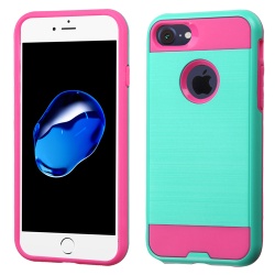 Teal Green/Hot Pink Brushed Hybrid Protector Cover