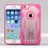 Transparent Clear/Hot Pink Challenger Hybrid Protector Cover