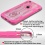 Transparent Clear/Hot Pink Challenger Hybrid Protector Cover