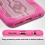 Transparent Clear/Hot Pink Challenger Hybrid Protector Cover