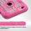 Transparent Clear/Hot Pink Challenger Hybrid Protector Cover