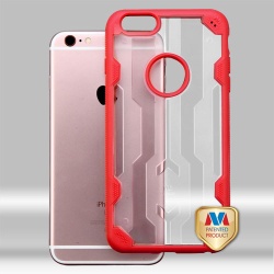 Transparent Clear/Red Challenger Hybrid Protector Cover