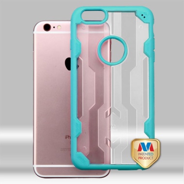 Transparent Clear/Tropical Teal Challenger Hybrid Protector Cover