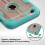 Transparent Clear/Tropical Teal Challenger Hybrid Protector Cover