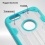 Transparent Clear/Tropical Teal Challenger Hybrid Protector Cover