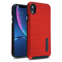 MyBat Fusion Protector Cover - Red Dots Textured / Black