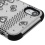 MyBat TUFF Series Case - Black Lace Flowers (2D Silver) / Black