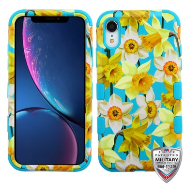 MyBat TUFF Series Case - Spring Daffodils / Tropical Teal