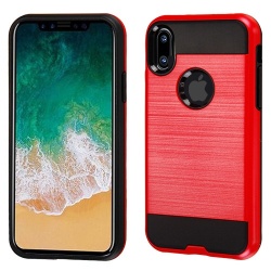 Asmyna Brushed Hybrid Protector Cover - Red / Black