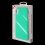 Rubberized Teal Green/Metallic Silver Fuse Hybrid Protector Cover