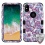 MyBat TUFF Series Case - Purple European Flowers / Black