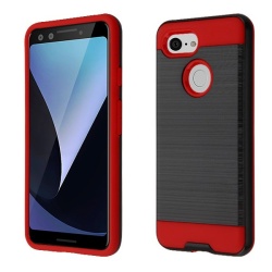 Black/Red Brushed Hybrid Protector Cover