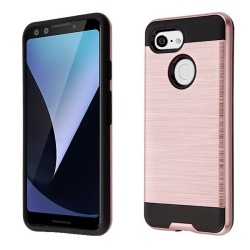 Rose Gold/Black Brushed Hybrid Protector Cover