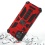 MyBat Sturdy Hybrid Protector Cover (with Stand) - Red / Black