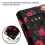 MyBat TUFF Series Case - Red and White Roses / Black