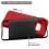 Asmyna Brushed Hybrid Protector Cover - Black / Red