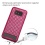 Hot Pink/Iron Gray Diamante FullStar Protector Cover