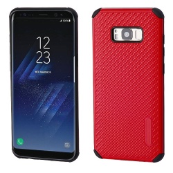 Red Mat Weave/Black Hybrid Protector Cover