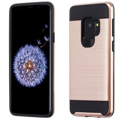 Asmyna Brushed Hybrid Protector Cover - Rose Gold / Black