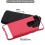 Asmyna Brushed Hybrid Protector Cover - Red / Black