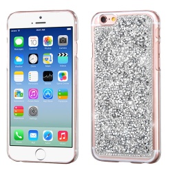 Silver Mini Crystals Rhinestones Desire Back Protector Cover