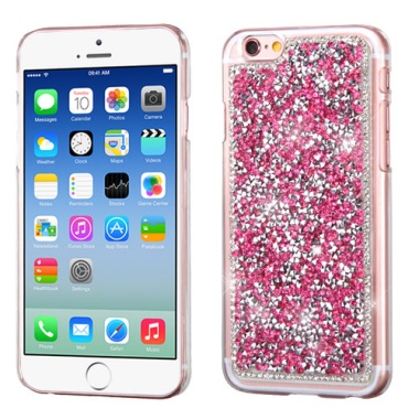 Hot Pink Mini Crystals Rhinestones Desire Back Protector Cover