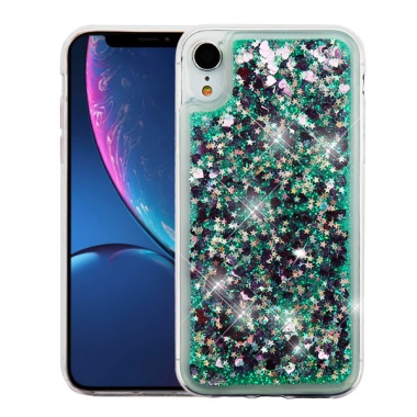 Airium Quicksand Glitter Hybrid Protector Cover - Hearts & Green