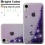 Airium Quicksand Glitter Hybrid Protector Cover - Hearts & Purple