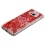 Hearts & Red Quicksand Glitter Hybrid Protector Cover