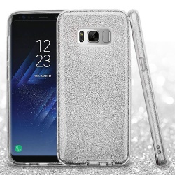 Silver Full Glitter Hybrid Protector Cover