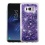 Hearts & Purple Quicksand Glitter Hybrid Protector Cover