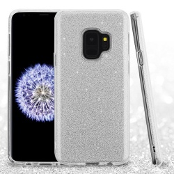 Asmyna Full Glitter Hybrid Protector Cover - Silver