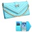 Baby Blue Premium Quilted MyJacket Wallet(with Bracelet) (325)