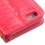 Electric Pink Crocodile-Embossed  MyJacket Wallet(PR206)