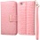 Pink Crocodile-Embossed  MyJacket Wallet(PR207)