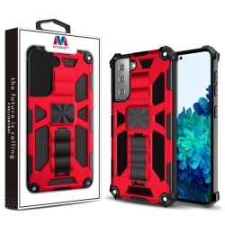 MyBat Sturdy Hybrid Protector Cover (with Stand) - Red / Black