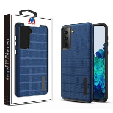 MyBat Fusion Protector Case - Ink Blue Dots Textured / Black